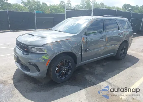 2021 Dodge Durango Gt Plus Awd z USA, uszkodzony, nr VIN 1C4RDJDG2MC697331